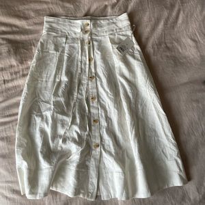 NWT A New Day linen button skirt